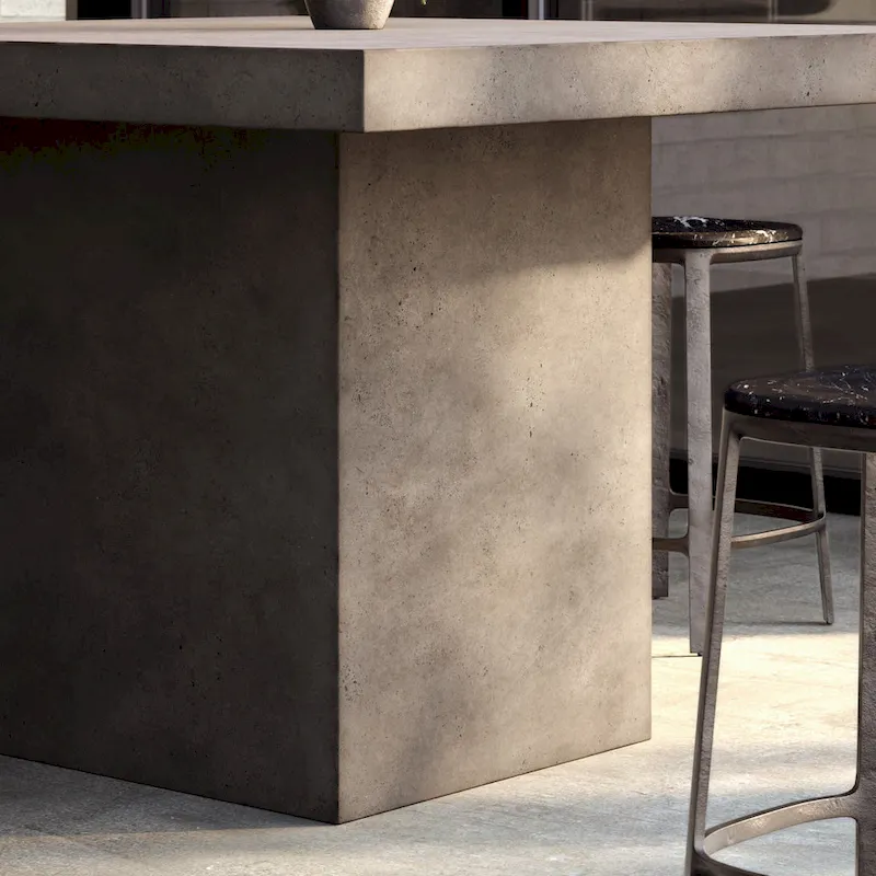 Mixx - Una 59 Square Counter Height Dining Table - Dark Grey
