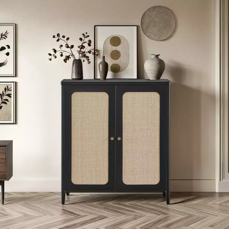 Spruce & Spring Boho Chic Sideboard Buffet Cabinet for Dining Room