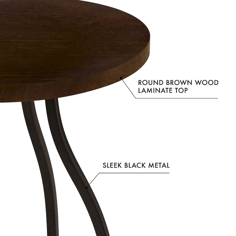 HomePop Lindsay Metal Base Accent Table