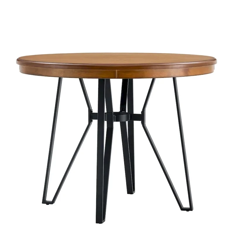Netia 5-Piece Counter-Height Bar Set with Boucle Upholstered Chairs and Metal Table Base by Christopher Knight Home