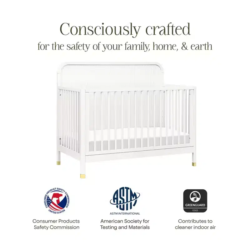 4-in-1 Convertible Crib - Warm White