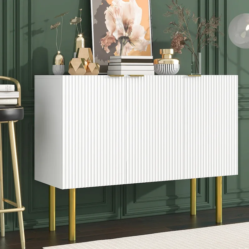 Lateral File Cabinet with Open Shelf - Sindoori Mango Finish
