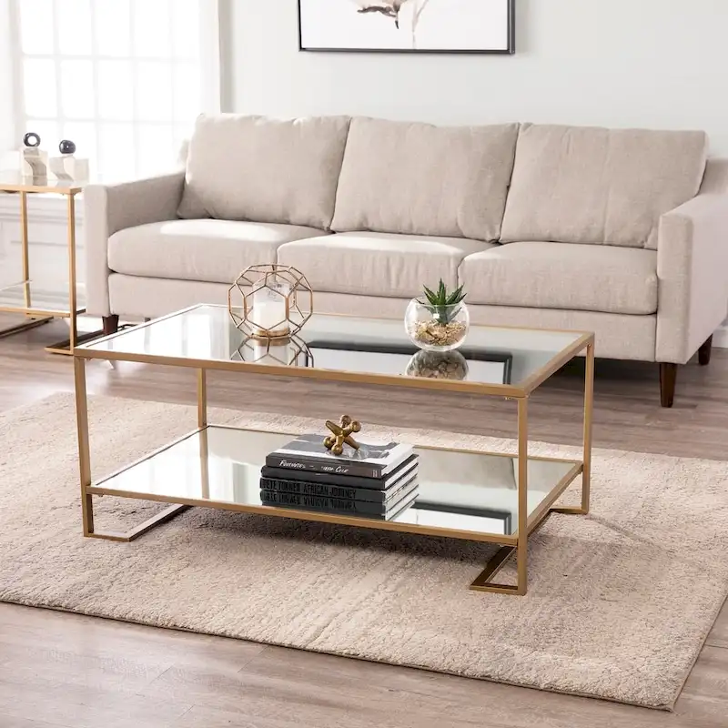 Glam Gold Metal Coffee Coffee Table