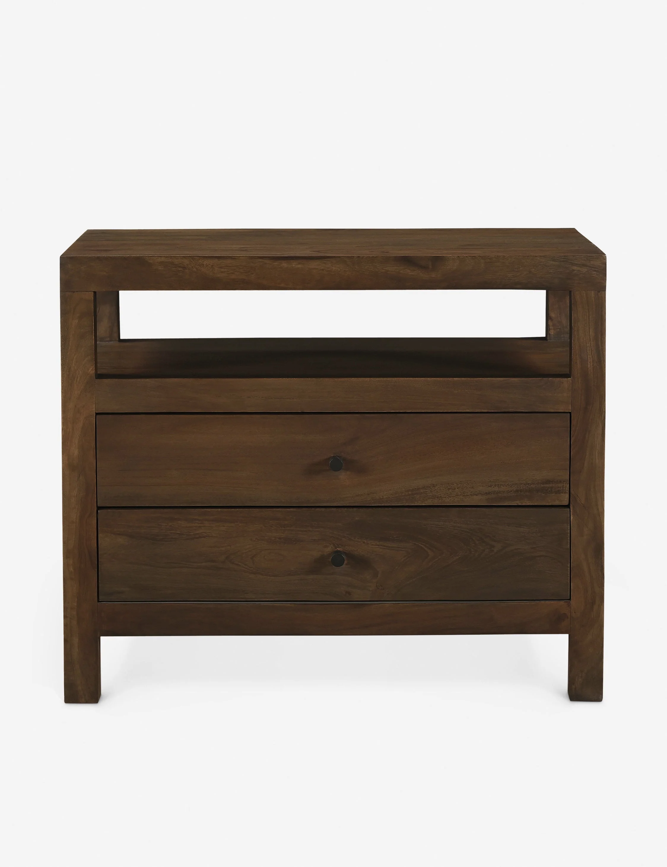 Nightstand - balances open display with concealed in a design that feels both practical and considered