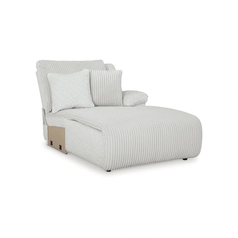 Signature Design by Ashley Top Tier Light Gray 6-Piece Reclining Sectional with Chaise - 149.5W x 132.5D x 40H