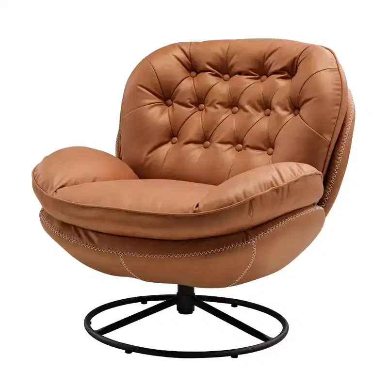 EUREKA ERGONOMIC Camden, Modern Swivel Lounge Chair