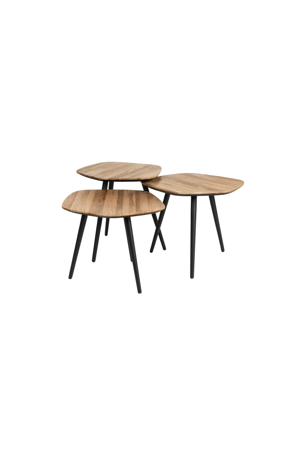 Teak Modern Coffee Table Set (3)