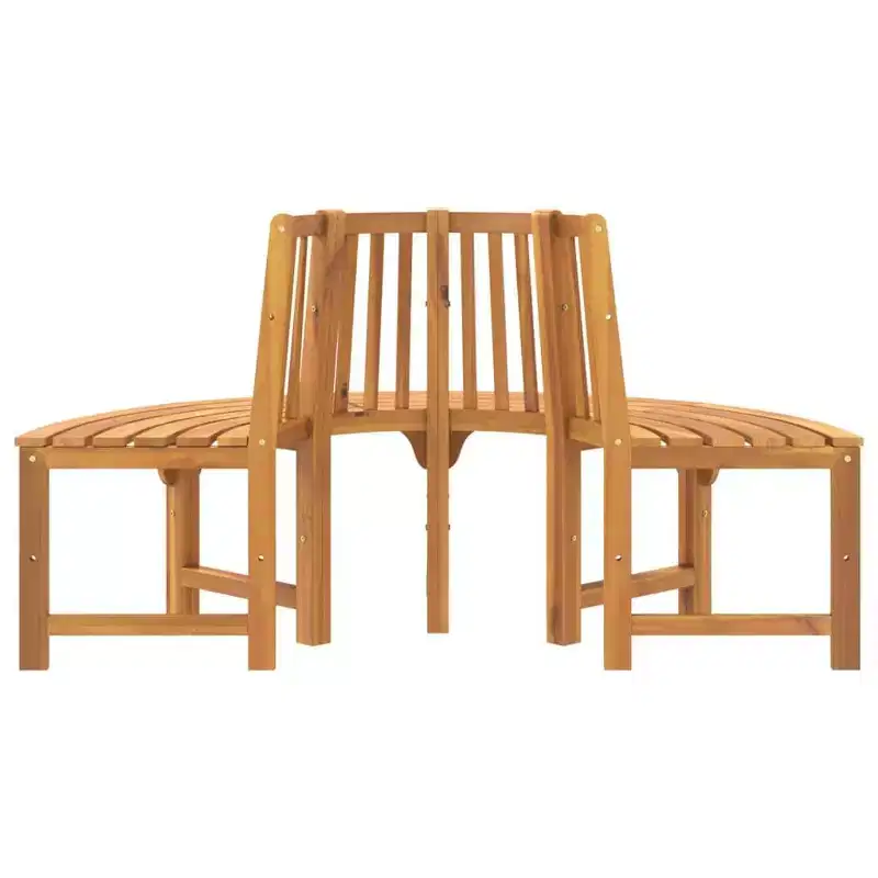 vidaXL Tree Bench Reddish Brown Solid Eucalyptus Wood with an Oil Finish