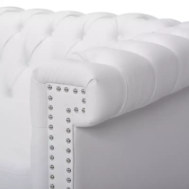 Christopher Knight Home Parkhurst 3 Seater Sofa with Nailhead Trim