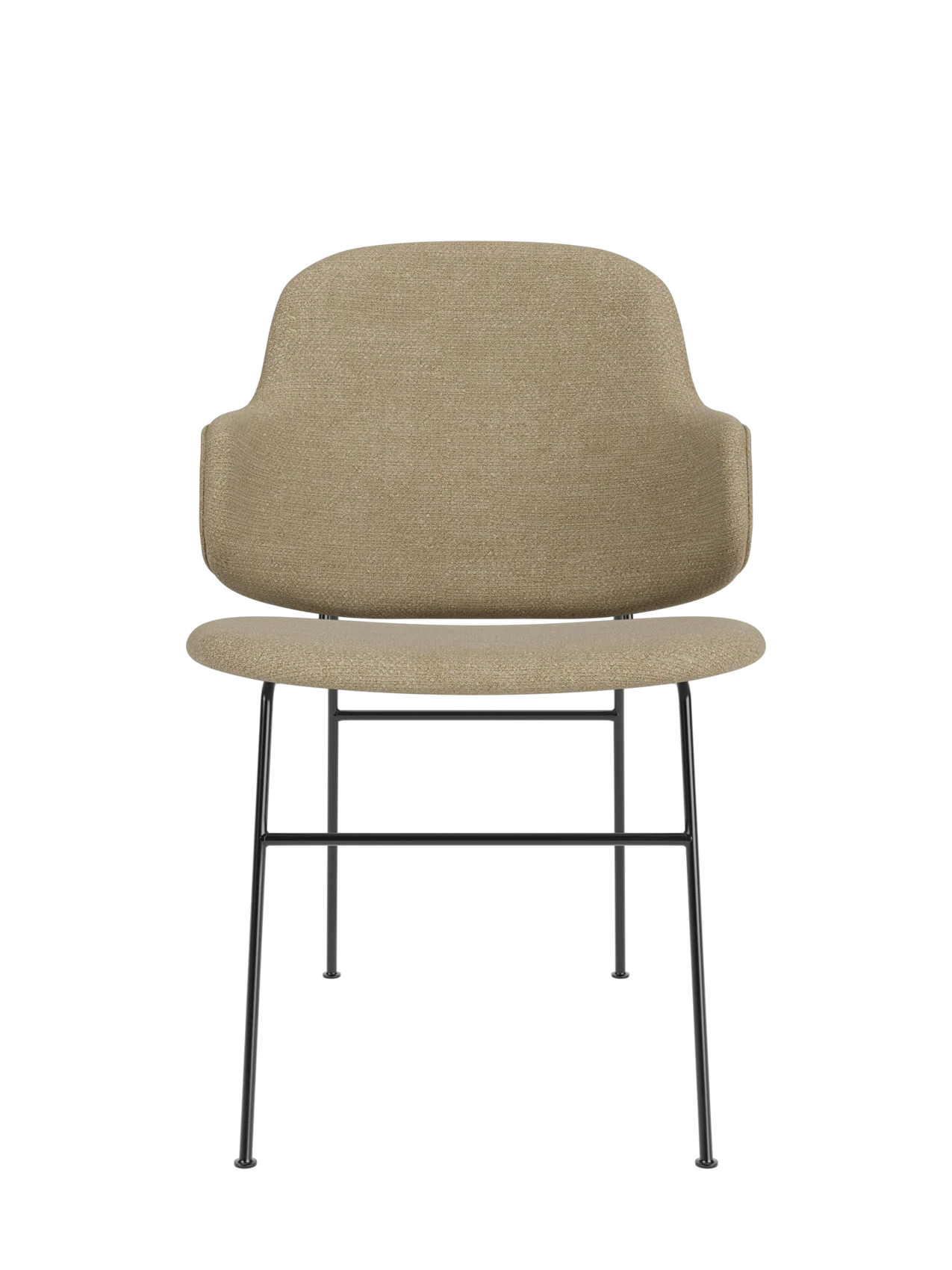 Mid-Century Upholstered Dining Chair with Ergonomic Rocking Design for Dining Room