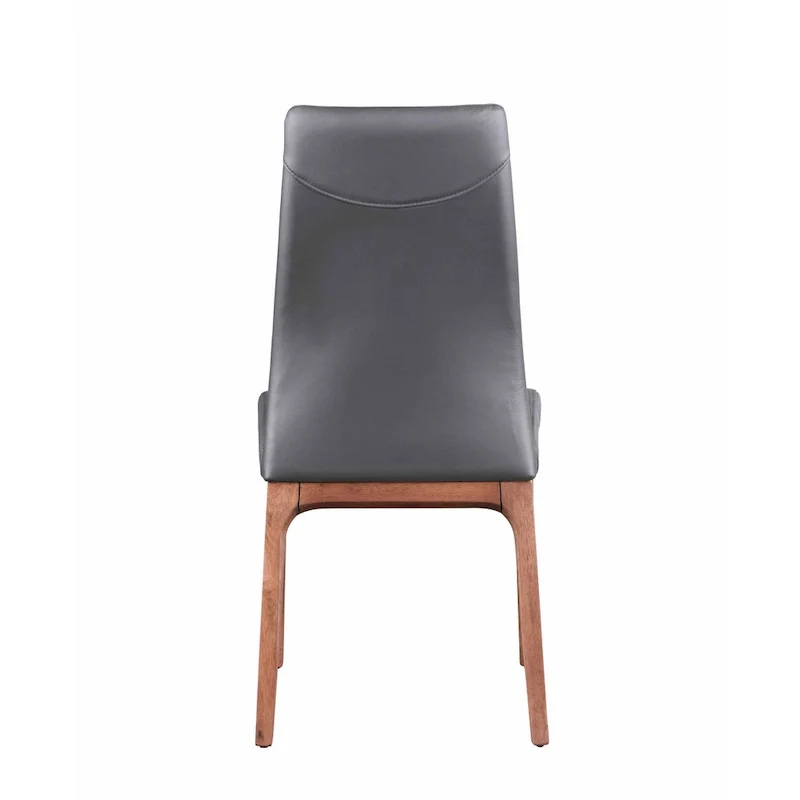 Somette Modern Contour Back Side Chair with Wood Base, Set of 2