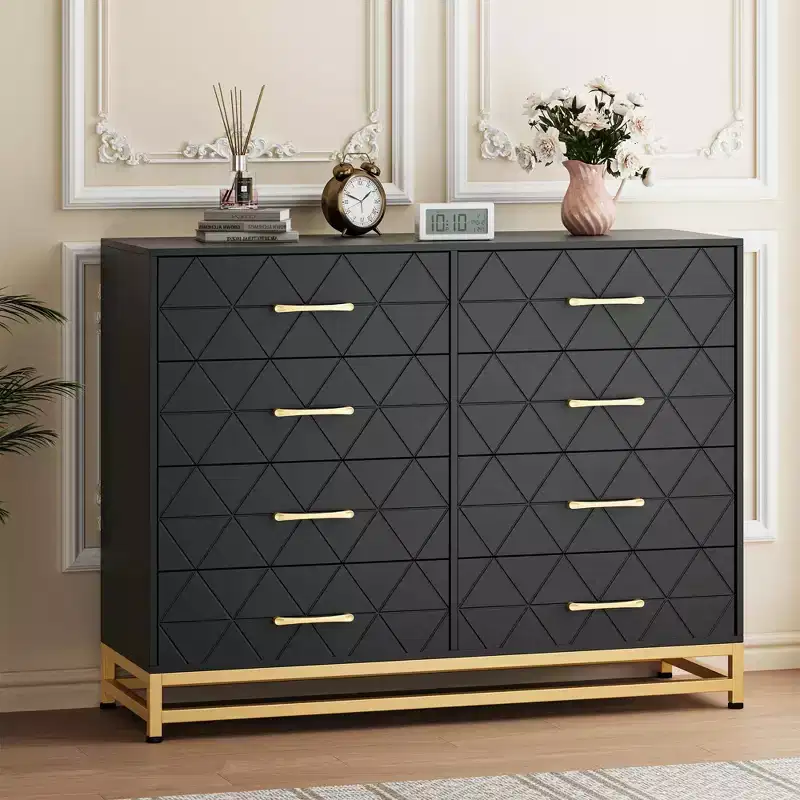 COZONY 36 Tall 8-Drawer Dresser Chest with Soft-Close Drawers, Modern Storage Organizer for Bedroom Closet Hallway