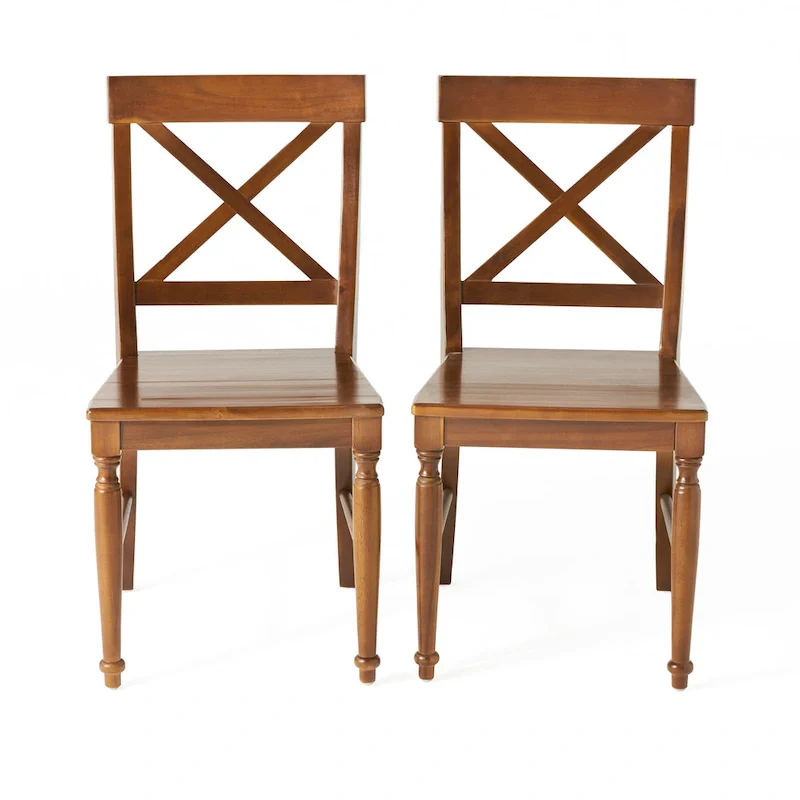 Rovie Acacia Wood Dining Chair (Set of 2)