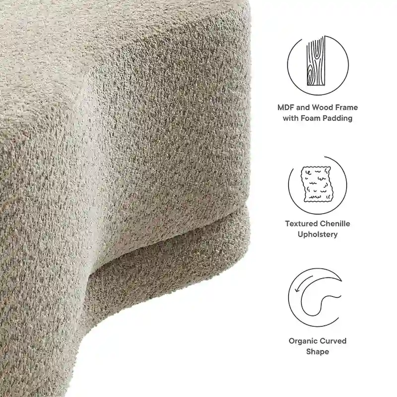 Nimbus 48 Upholstered Ottoman Bench