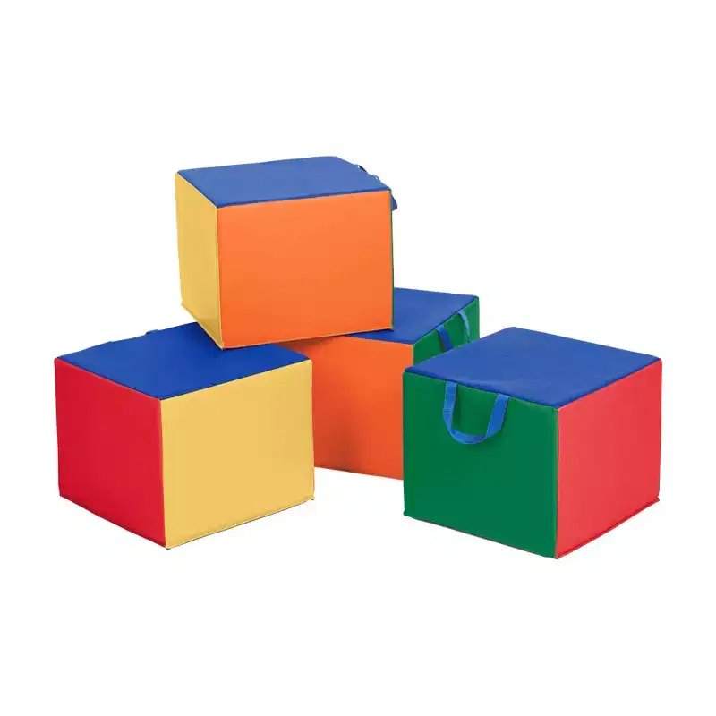 Children's Foam Cozy Cube Seats 4-Pack - Flexible Classroom and Playroom Seating