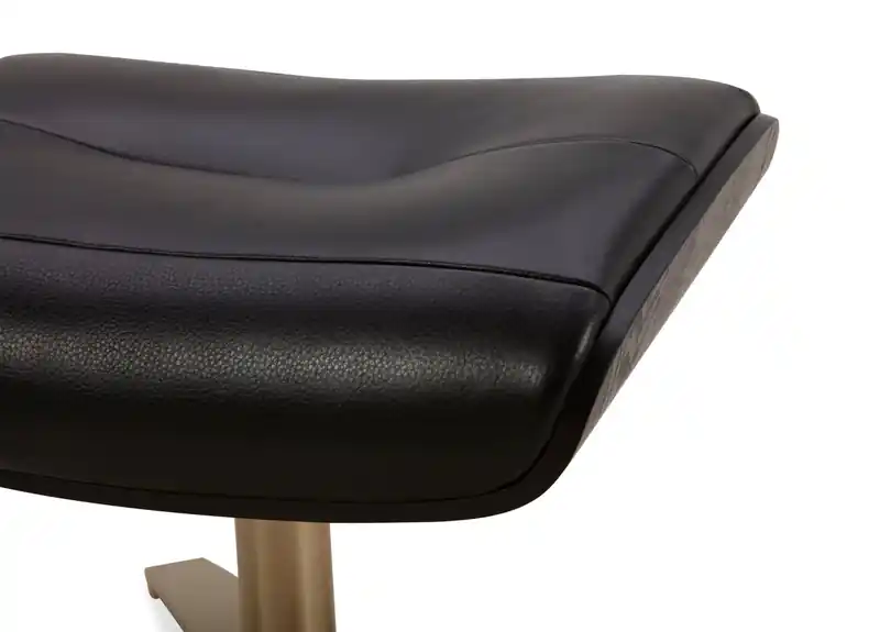 Top-Grain Genuine Leather Swivel Reclining Chair with Footrest