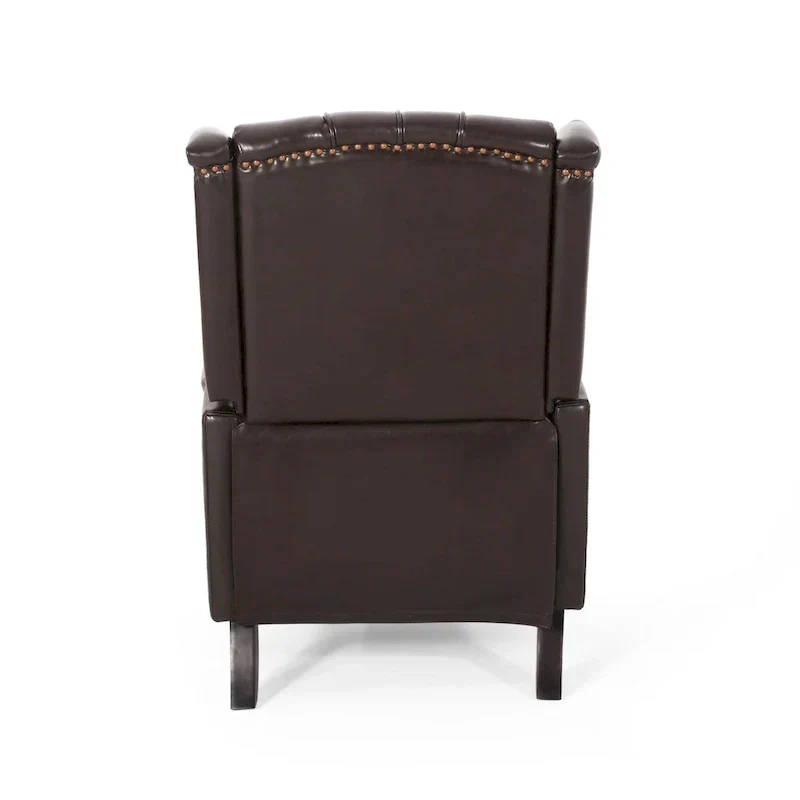Walter Brown Bonded Leather Recliner Club Chair by Christopher Knight Home