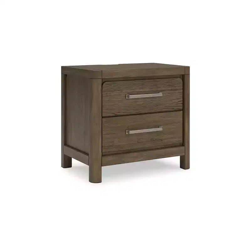 2-Drawer Nightstand, Light Brown