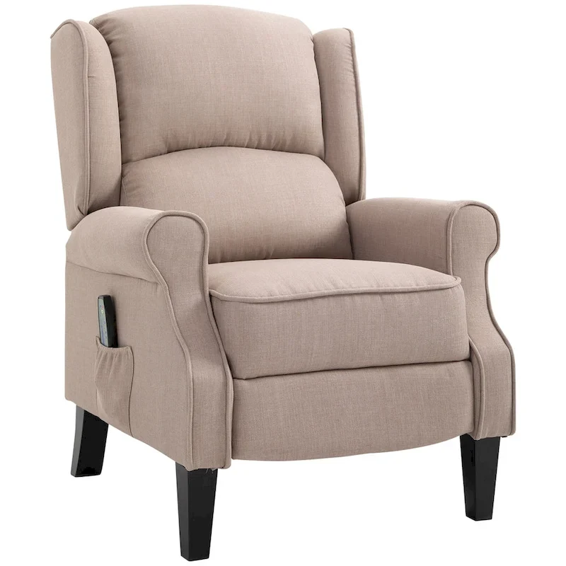 Heated Massage Recliner Chair with Lumbar Heating & Remote Controller