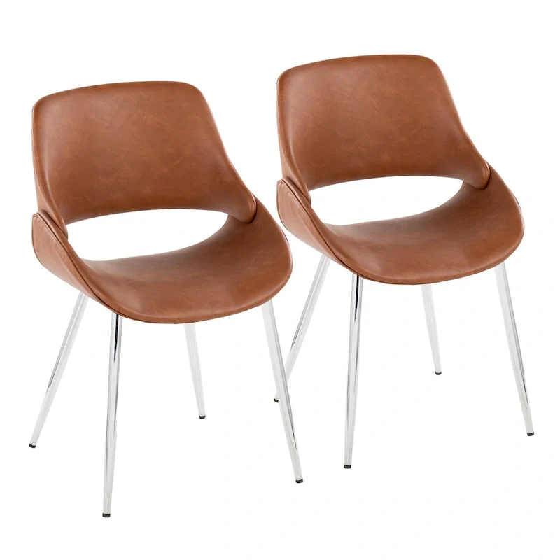 Carson Carrington Svellingen Dining Chair with Tapered Metal Legs (Set of 2)