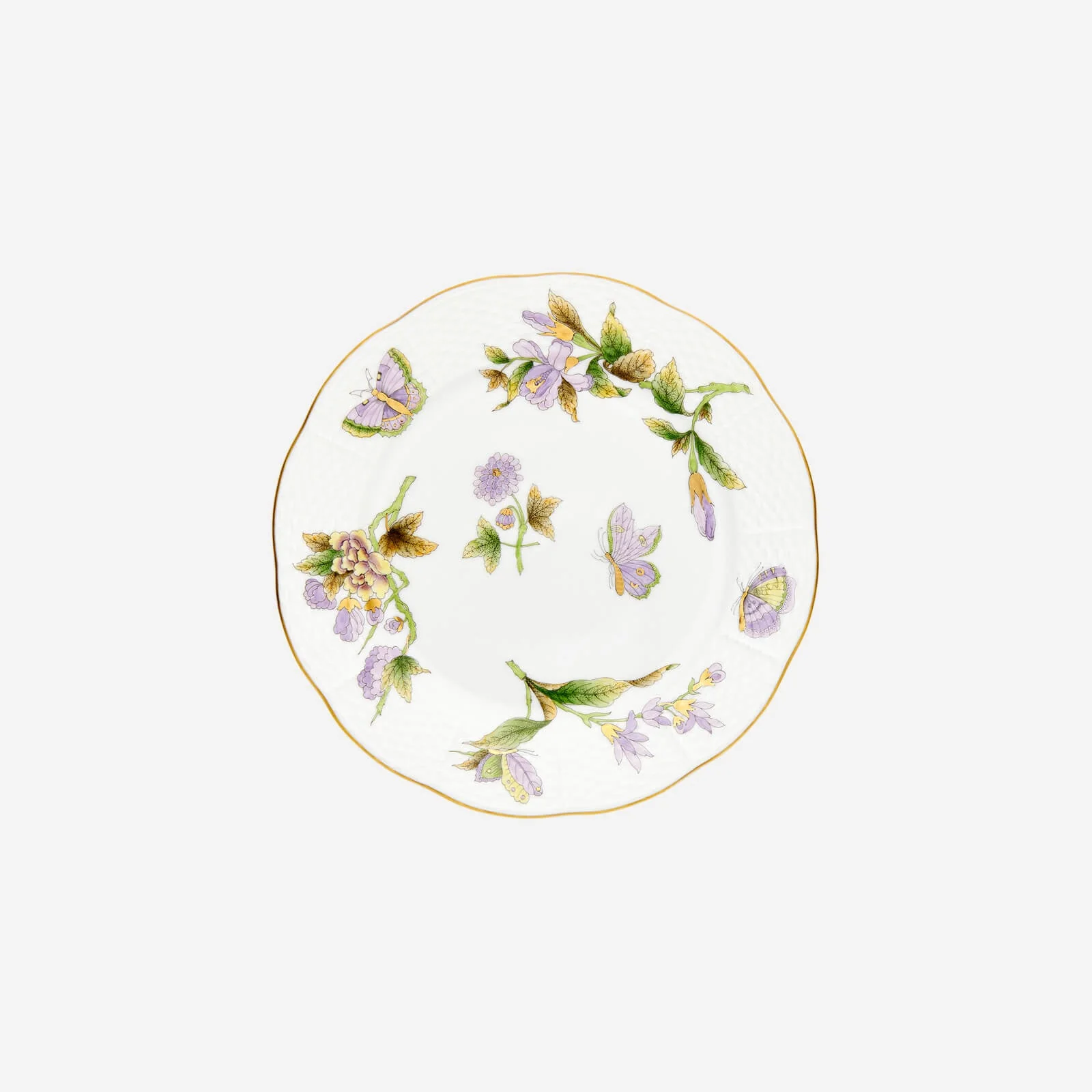 Royal Garden Butterfly Floral Dessert Plate 23cm