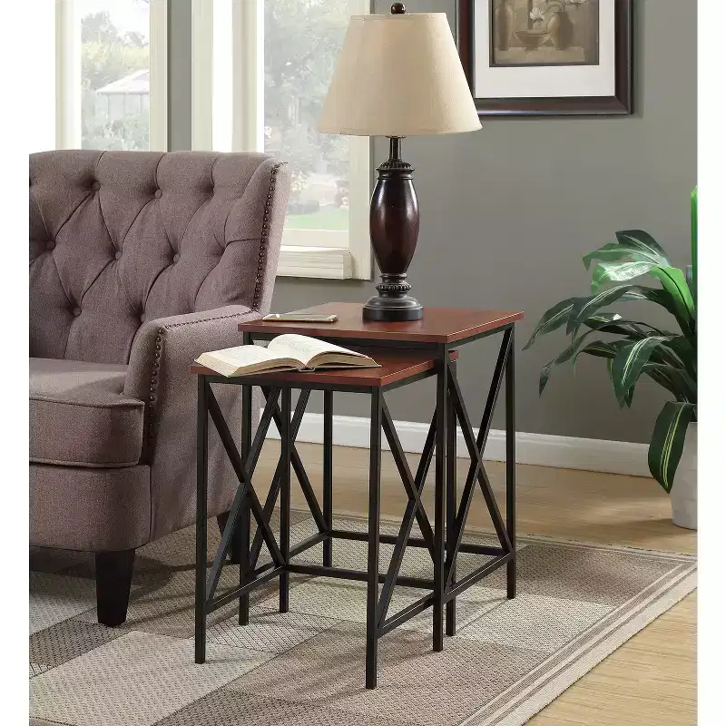 Rectangle Metal Top End Table