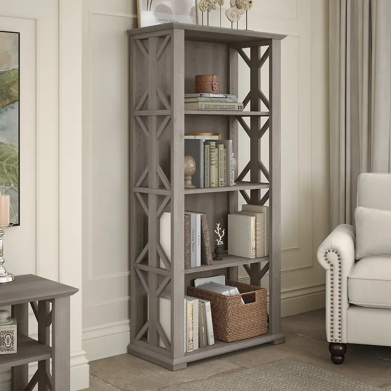 Homestead 4 Shelf Farmhouse Bookcase by Bush Furniture