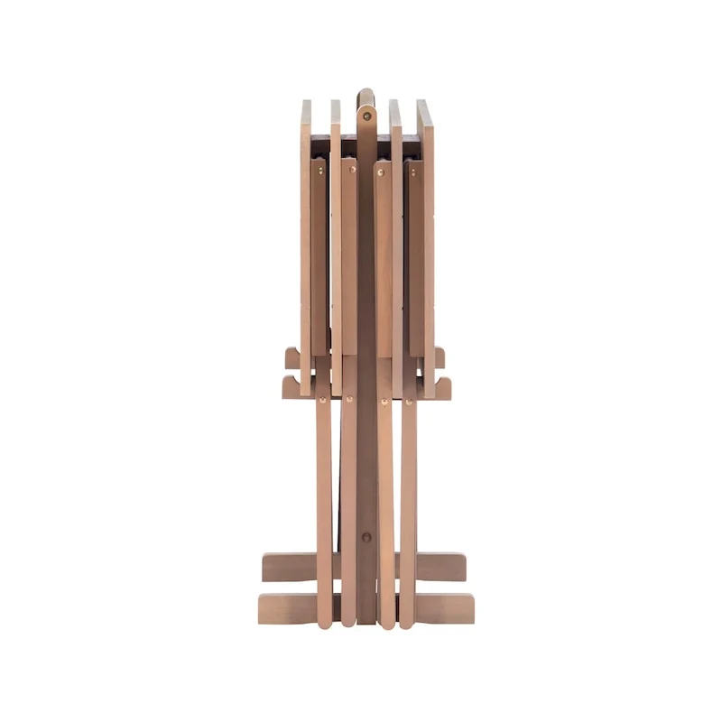 Acacia Driftwood Tray Table Set