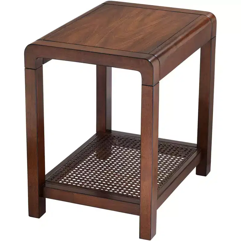 55 Downing Street Powell 22 Wide Brown Wood Side Table