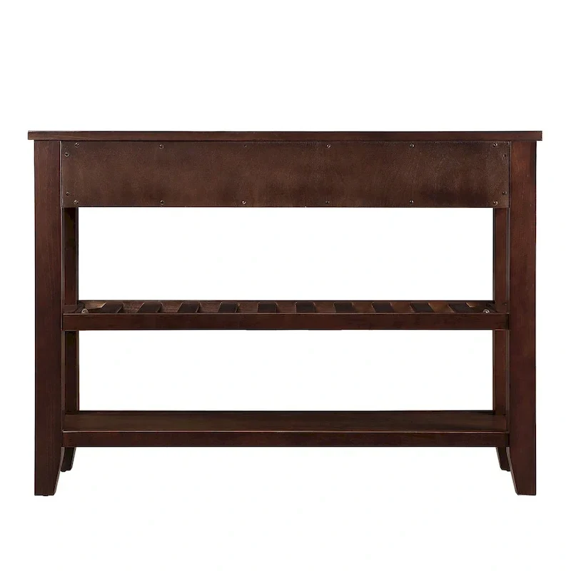 42 Console Sofa Table with Drawers and Tiers Shelves