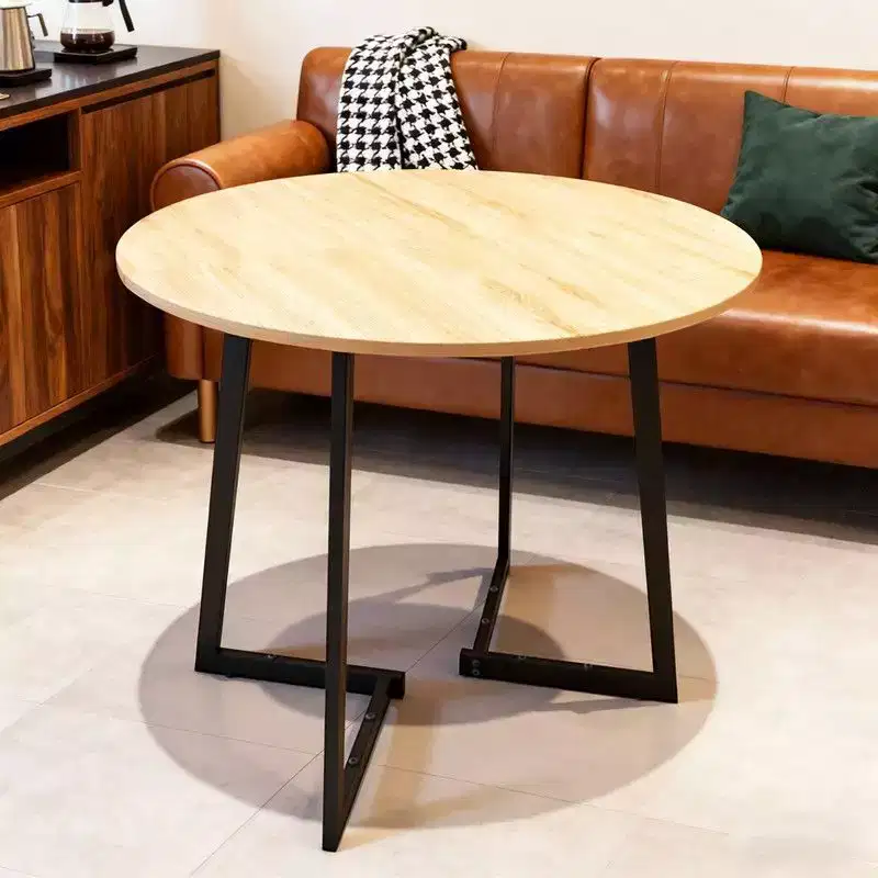 Karl Home 36''Modern Round Dining Table with Stable Cross Leg Base for Small Spaces and Kitchen