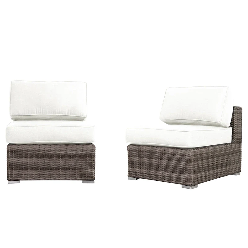Wicker/Rattan 4 - Person Seating Group with Sunbrella Cushions