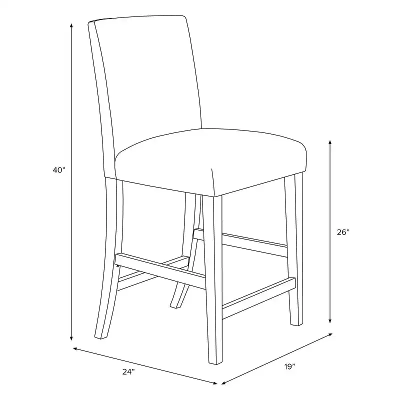 Skyline Furniture Hendrix Patterned Counter Height Barstool