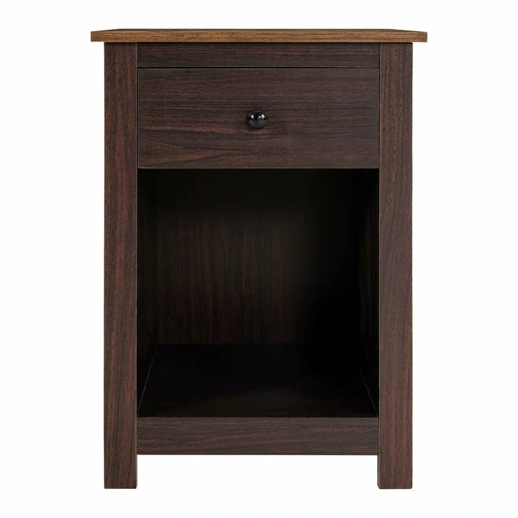 End Table with Drawer and Lower Shelf