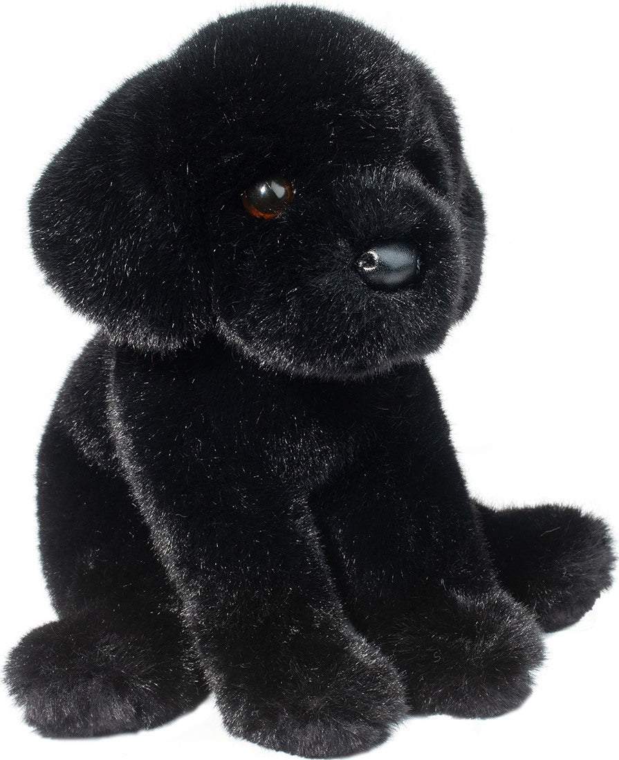 Black Lab Stuffed Animal Plush Dog Puppy Toy Sitting Pose