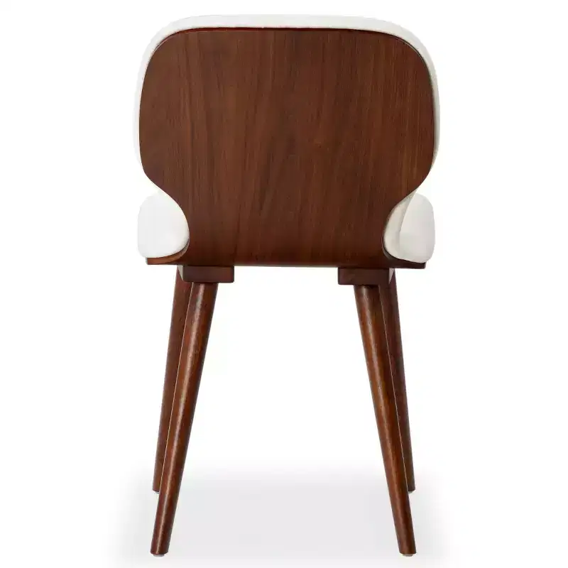 Tazmyn Dining Chair - SFV4157 - White/Walnut - Safavieh Couture