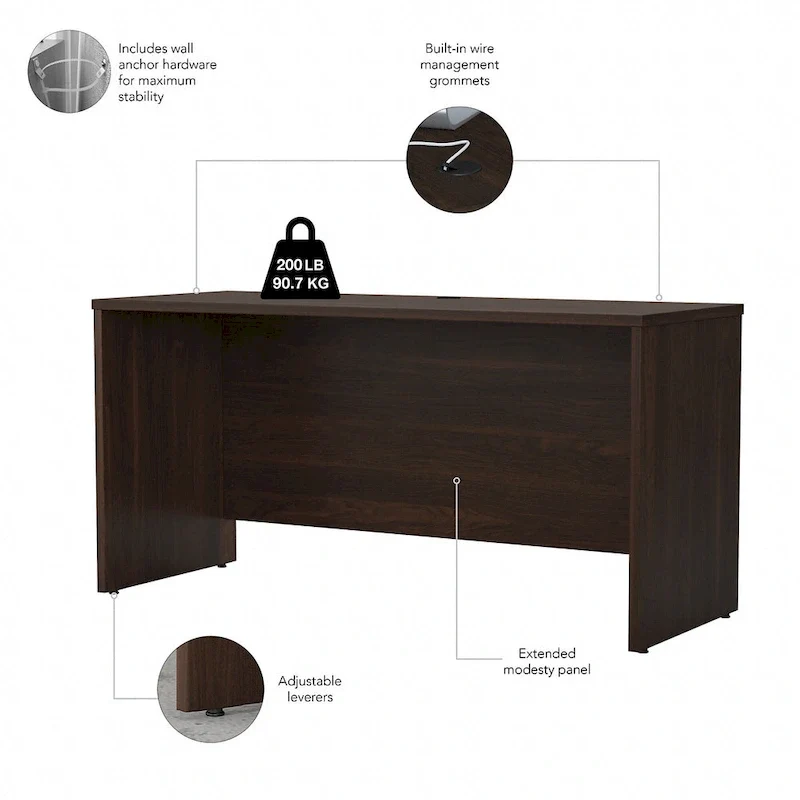 60W x 24D Credenza Desk