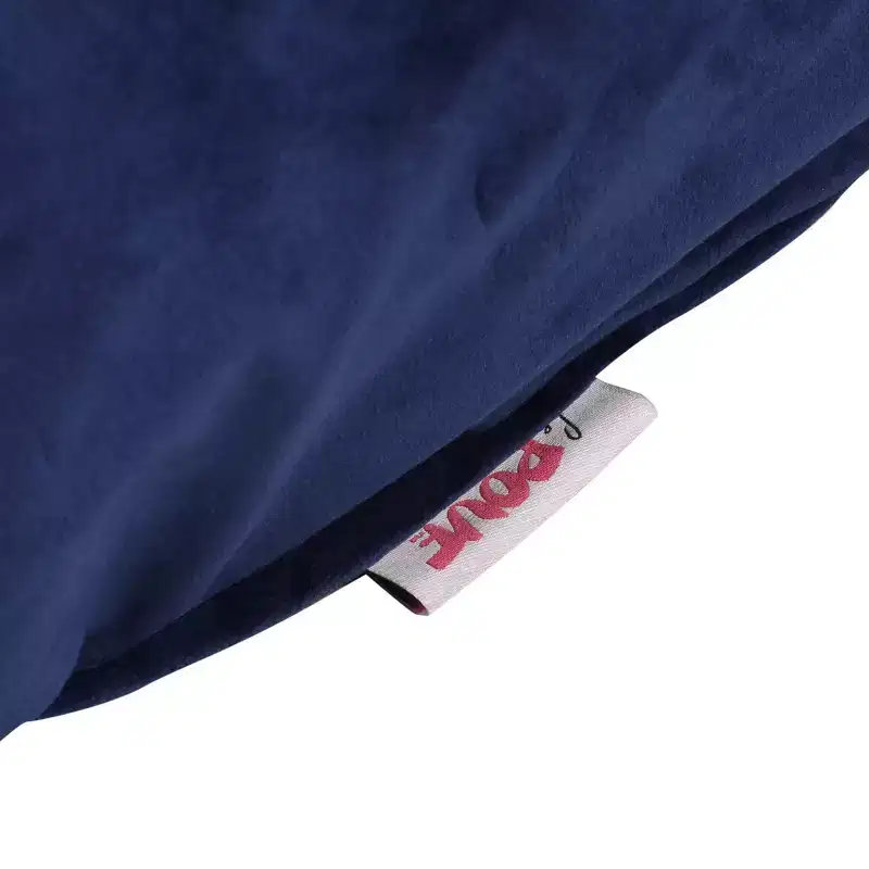 Loubar Modern Velveteen Armrests Bean Bag Chair Navy Blue - Christopher Knight Home