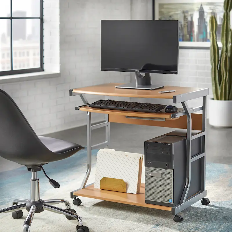 Rolling Computer Desk Cart