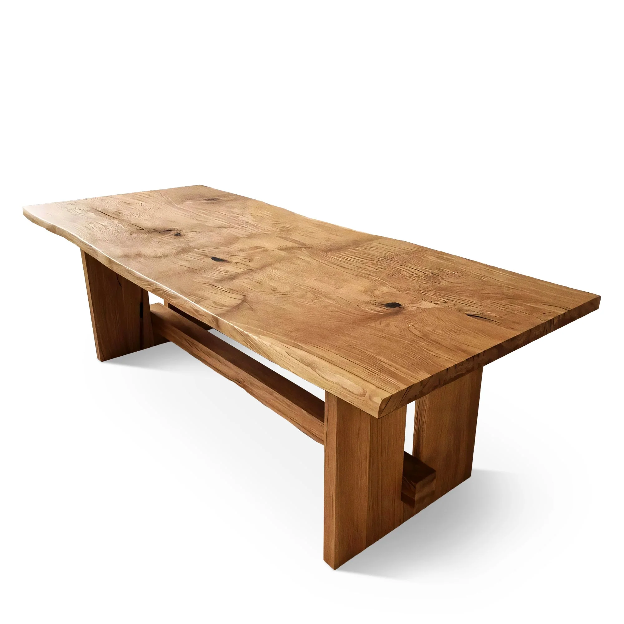 Dining Table in Solid Oak - Introducing the dining oak table - made of solid wood - a piece that seamlessly blends the serene