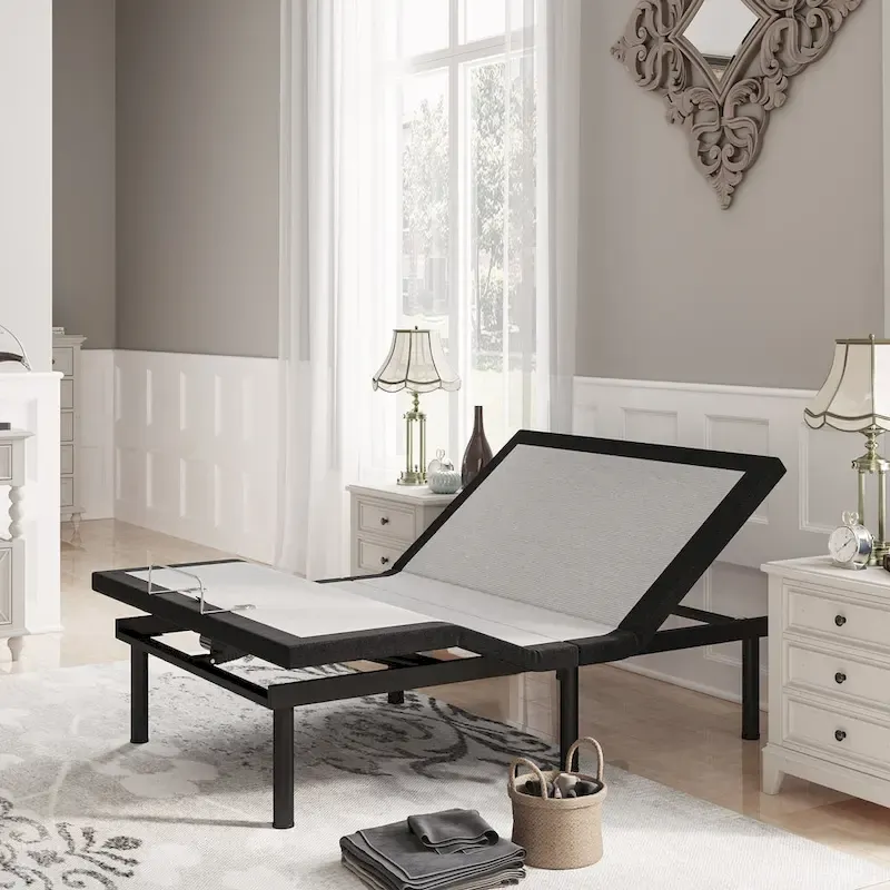 Massaging Zero Gravity Adjustable Bed with Wireless Remote