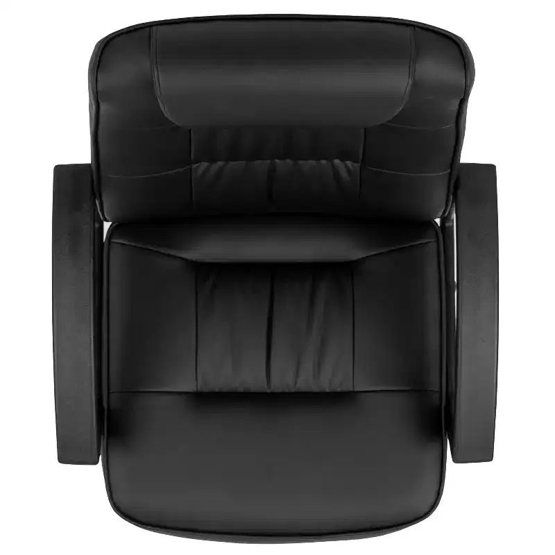 Emma and Oliver High Back Black LeatherSoft Task Chair with Arms - Desk Chair