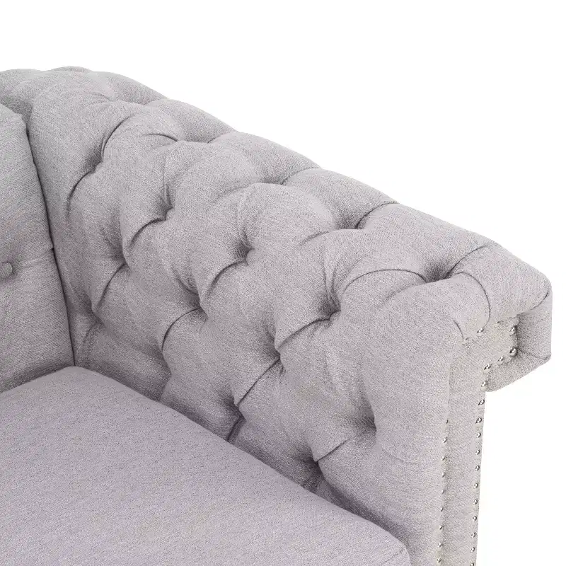 Christopher Knight Home Parkhurst 3 Seater Sofa with Nailhead Trim