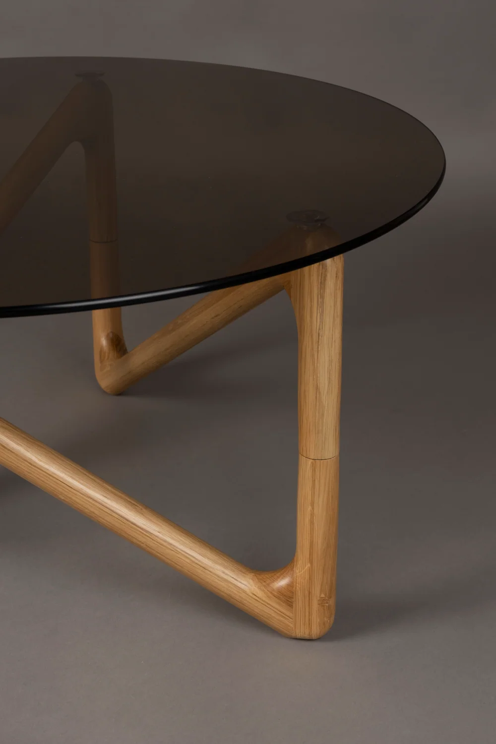 Round Glass Retro Coffee Table