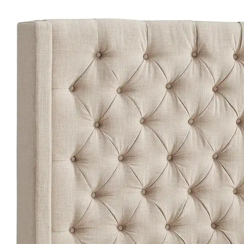 Naples Button-tufted Wingback Headboard only by iNSPIRE Q Artisan