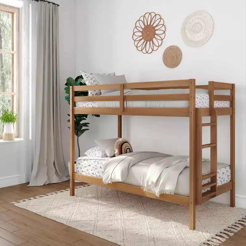 Now Furniture Bunk Bed for Kids, Twin over Twin, Engineered Wood