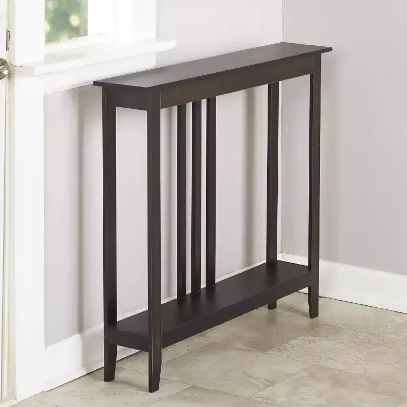 The Lakeside Collection Narrow Entryway Wood Console Accent Table - 32H -