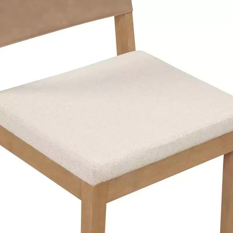 Nathan James Linus Dining Chair Brown Faux Leather