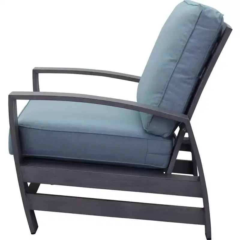 Courtyard Casual Cabo Alum Lounge Chair Aluminum Frame with Sunbrella Cushions
