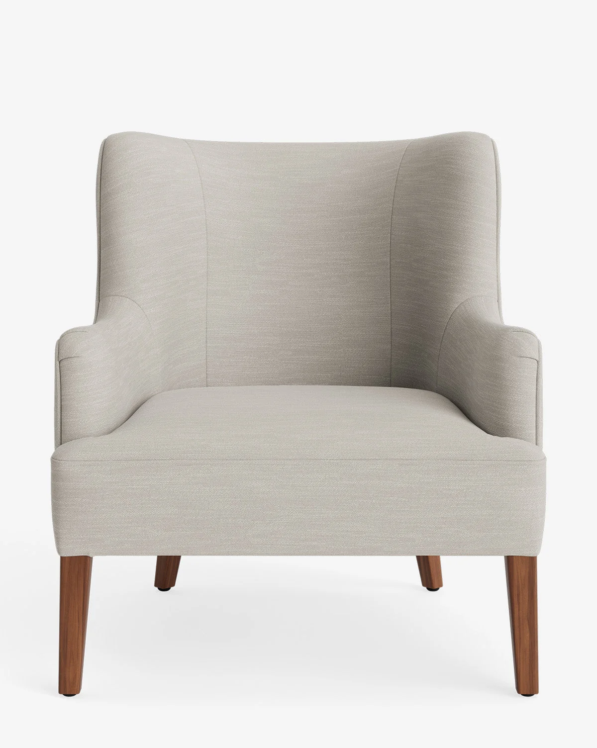 Classic Custom Upholstered Lounge Chair with Low-Slung Back & Deep Seating for Living Room